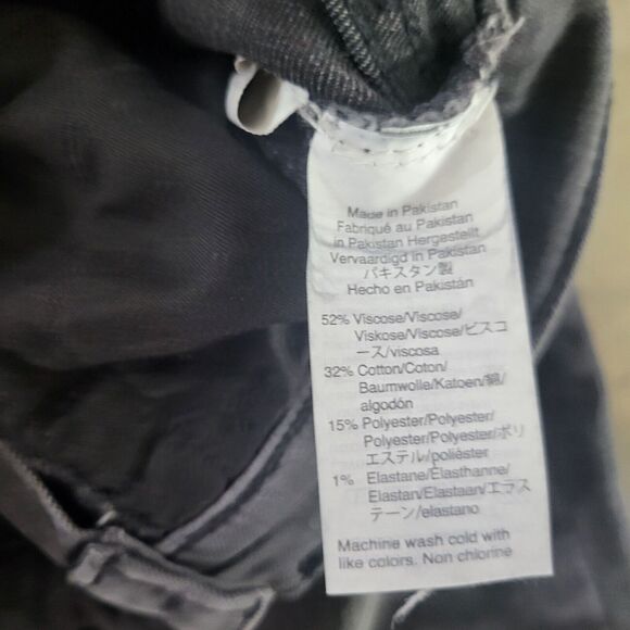 Madewell 9" Mid Rise Skinny Leg Jeans 25 Womens Black Pockets Stretch Bottoms - Picture 11 of 11